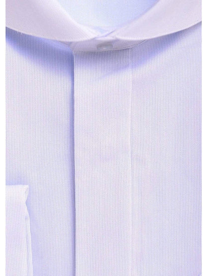 Modena SHIRTS Mens Classic Fit Light Blue Cutaway Collar French Cuff Cotton Blend Dress Shirt