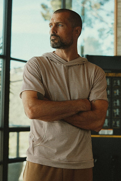 Men's Cotton Jersey Tee Kangaroo Pocket Hoodie - view 3