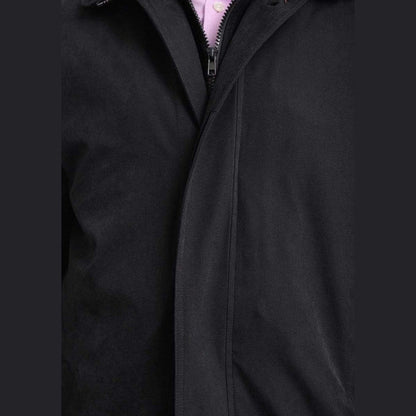 Cianni Cellini Dress Coats Men's Rain-proof Iconic Black Trench Coat Jacket With Removable Liner