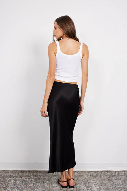 Bias Cut Maxi Skirt