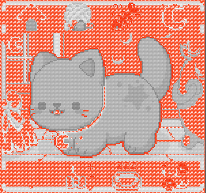 Mini Magic Cat Pocket Nugget | Pixel Charted