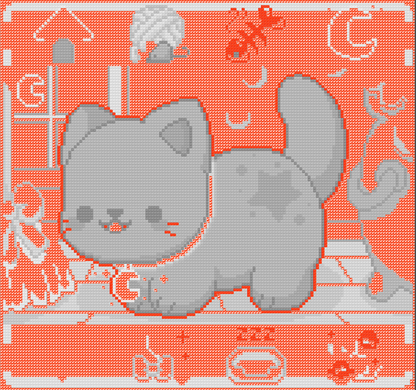 Mini Magic Cat Pocket Nugget | Pixel Charted