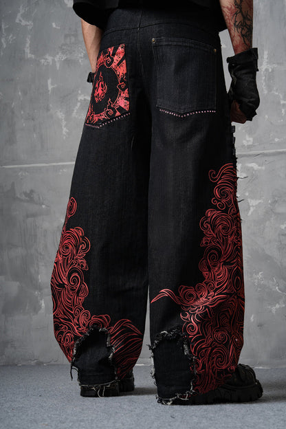 Misery - Distressed Japanese Pants