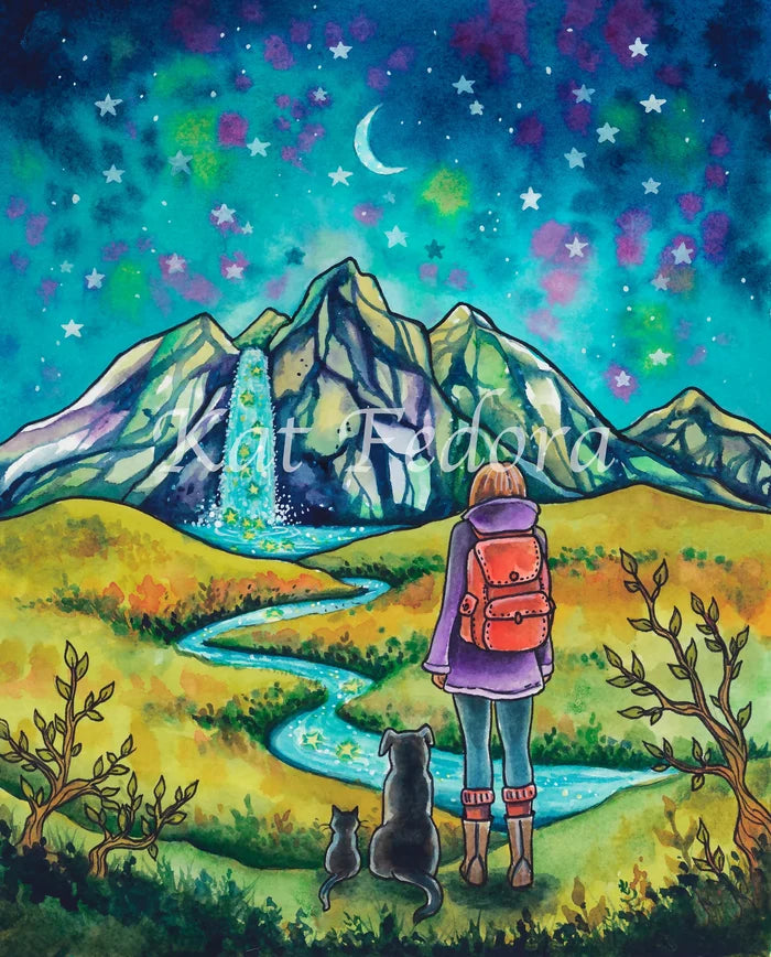 Mountains And Stars | Pixel Charted | Ready To Ship