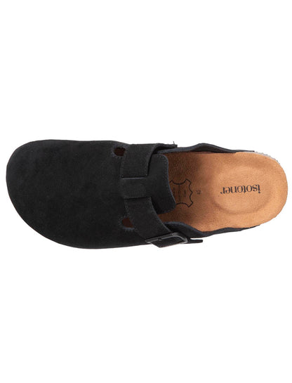Mules sabots cuir Homme Noir