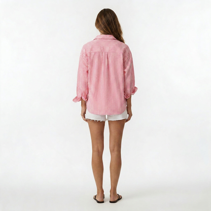 Gracey Oversized Seersucker Shirt