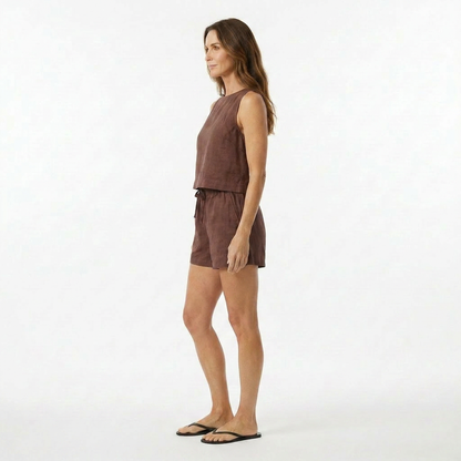 Linen Drawstring Short
