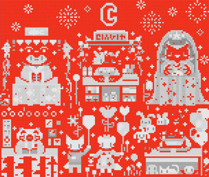 Night Market | Pixel Charted | Ready to Ship