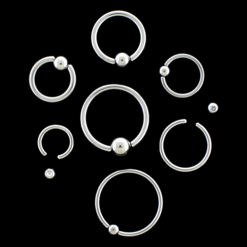 Niobium Captive Bead Rings - Khrysos Jewelry