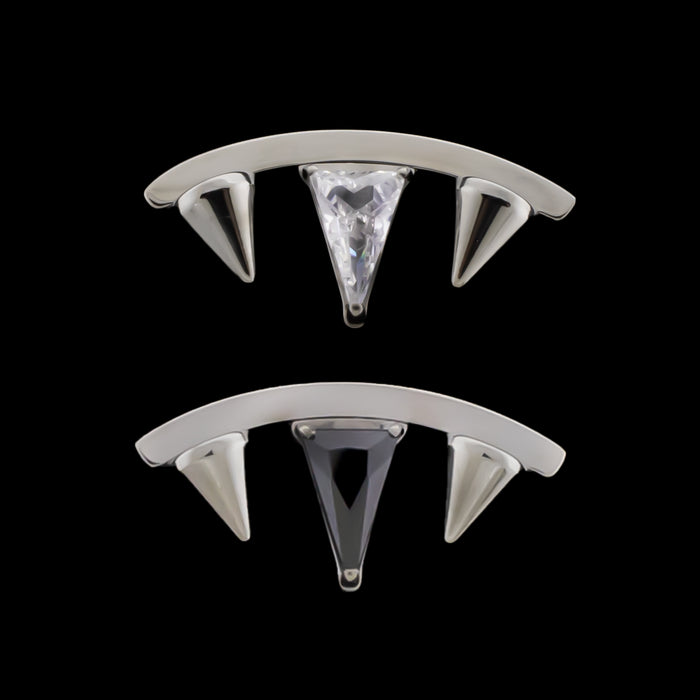 Noir - Titanium Threadless End - Khrysos Jewelry