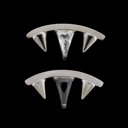 Noir - Titanium Threadless End - Khrysos Jewelry