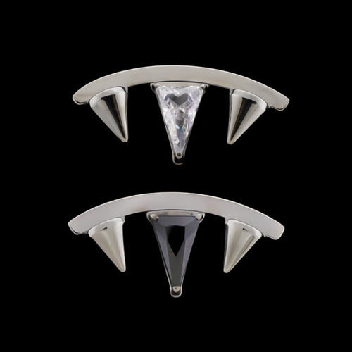 Noir - Titanium Threadless End - Khrysos Jewelry