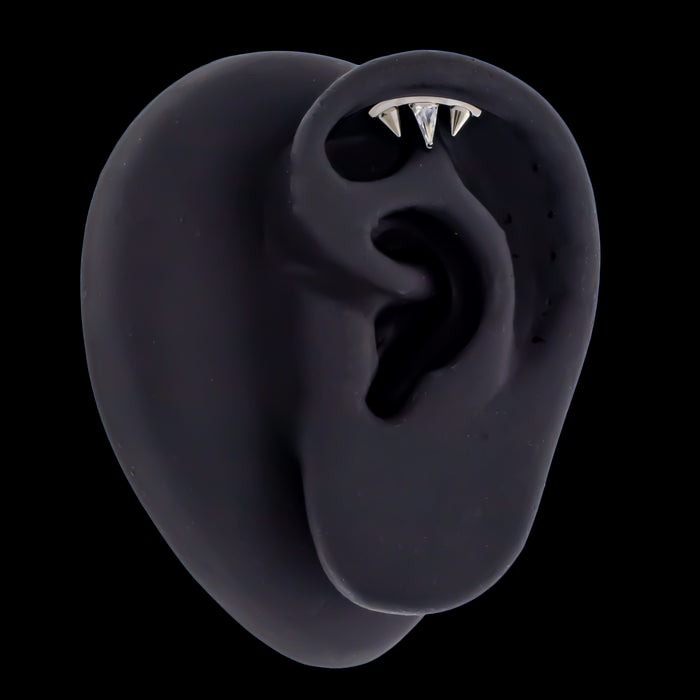 Noir - Titanium Threadless End - Khrysos Jewelry