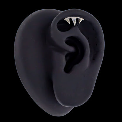Noir - Titanium Threadless End - Khrysos Jewelry