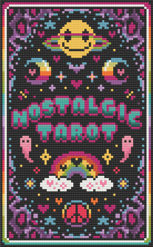 Nostalgic Tarot | Pixel Charted | Back | Ready To Ship
