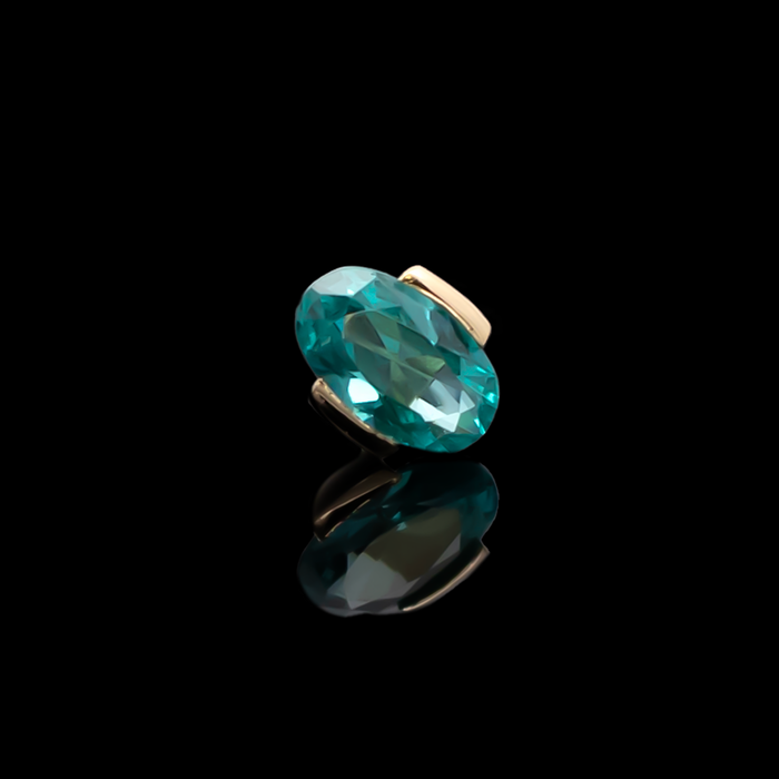 Nura - 18kt Gold Threadless End - Khrysos Jewelry