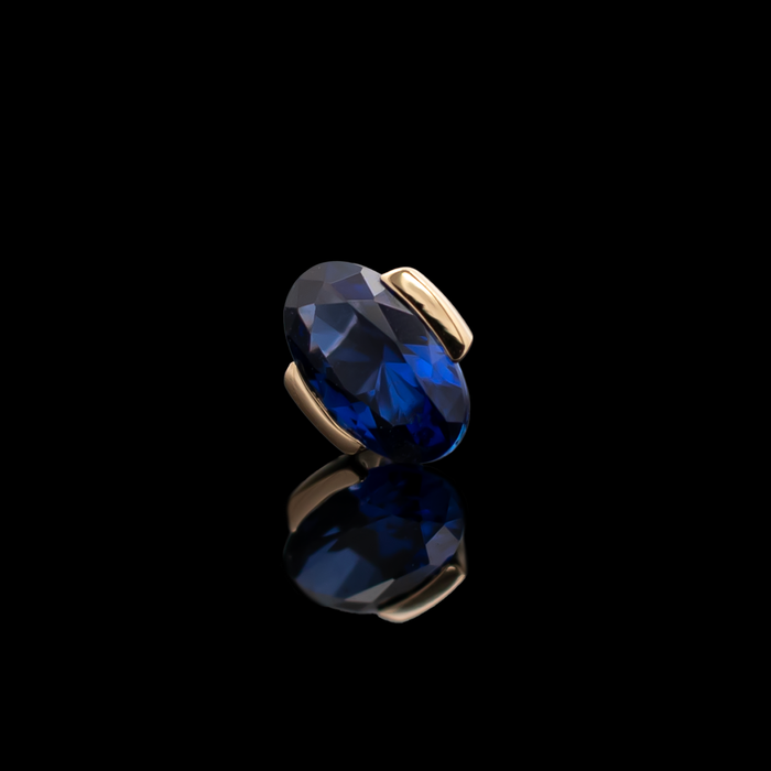 Nura - 18kt Gold Threadless End - Khrysos Jewelry