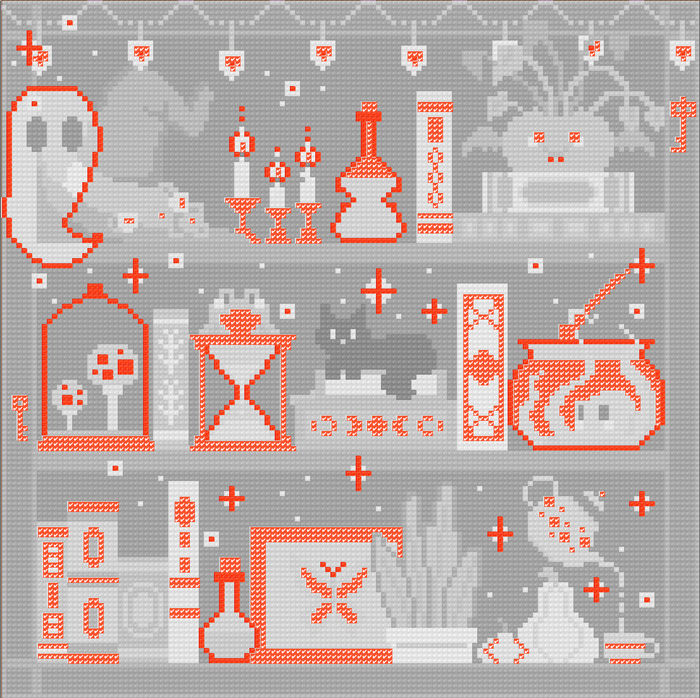 Octopus Magic | Pixel Charted | Ready To Ship