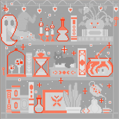Octopus Magic | Pixel Charted | Ready To Ship