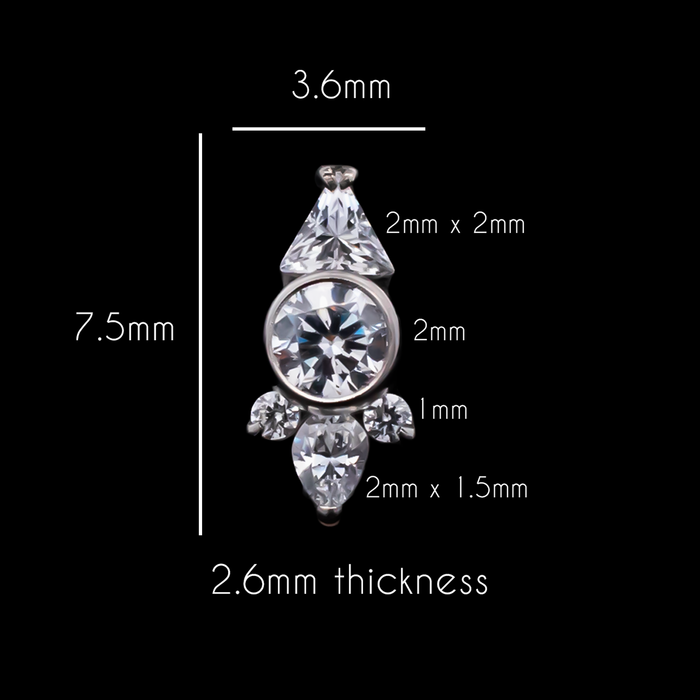 Odette - 16G Internally Threaded End - Khrysos Jewelry