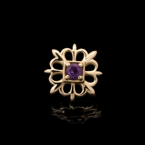 Olivia - 18kt Gold Threadless End - Khrysos Jewelry