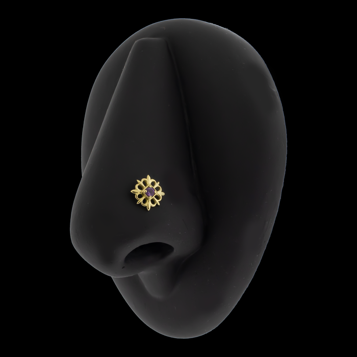 Olivia - 18kt Gold Threadless End - Khrysos Jewelry