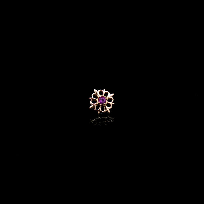 Olivia - 18kt Gold Threadless End - Khrysos Jewelry