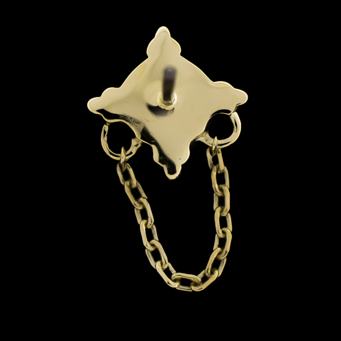 Opulenza- 14KT Gold Threadless End - Khrysos Jewelry