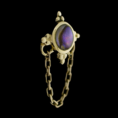 Opulenza- 14KT Gold Threadless End - Khrysos Jewelry