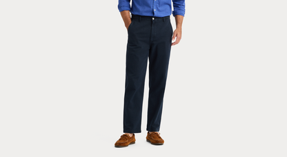 View of model wearing Navy Blazer Original Chino Pants, Relaxed Taper Fit.