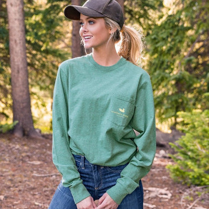 Washed Hunter Green | Origins Rack Tee | Long Sleeve | Lifestyle
