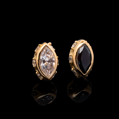 Orlina - 18kt Gold Threadless End - Khrysos Jewelry