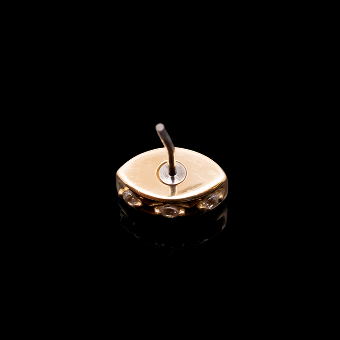 Orlina - 18kt Gold Threadless End - Khrysos Jewelry