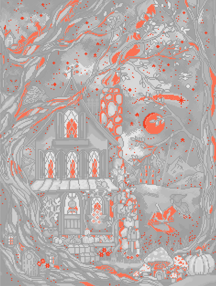 Otherworldly Night | Pixel Charted | Ready To Ship