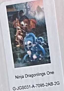 "Ninja Draglings One" SQ-70x95-AB-G