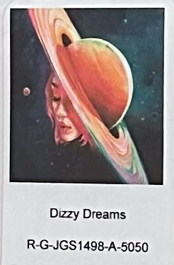 Round "Dizzy Dreams" 50x50