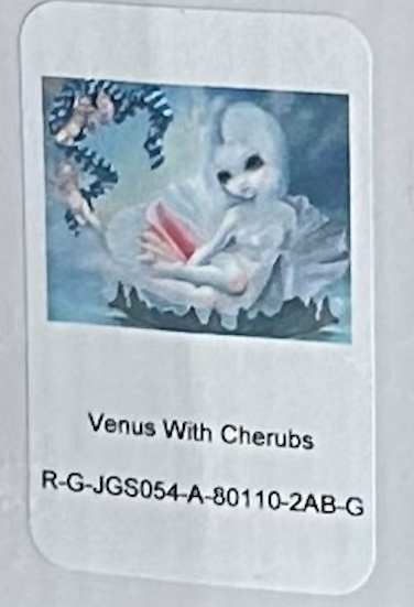Round "Venus With Cherubs" RD-80x110-AB-G