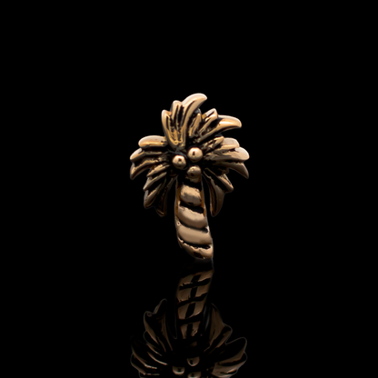 Palmera - 18kt Gold Threadless End - Khrysos Jewelry