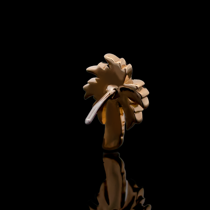 Palmera - 18kt Gold Threadless End - Khrysos Jewelry