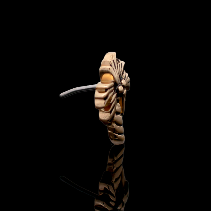 Palmera - 18kt Gold Threadless End - Khrysos Jewelry