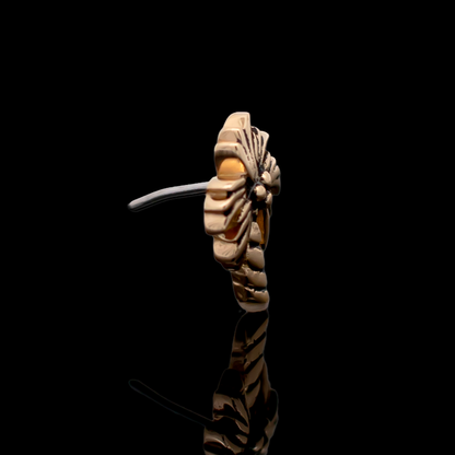 Palmera - 18kt Gold Threadless End - Khrysos Jewelry