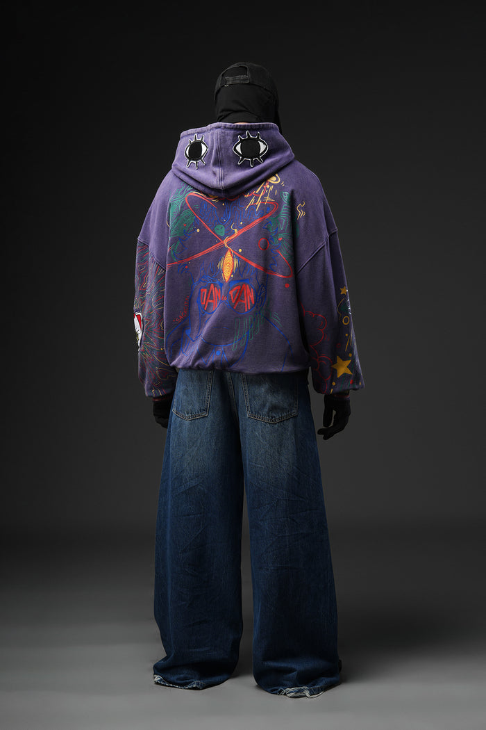 Paranorman - Purple Washed Patch-worked Jacket