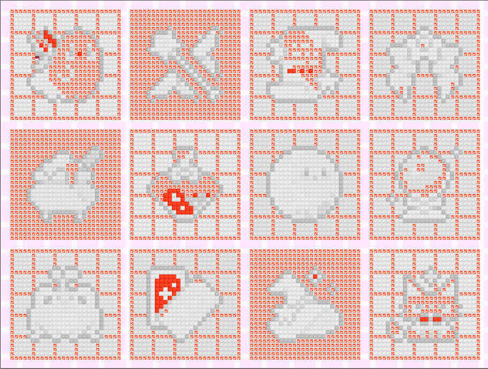 Pastel Witch Badges | Minis | Pixel Charted | Ready To Ship