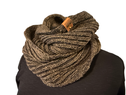 Peat Ribbed Bute Snood