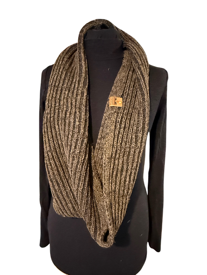 Peat Ribbed Bute Snood