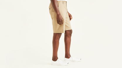 Side view of model wearing Sand Dune Perfect 10.5" Shorts, Classic Fit (Big and Tall).