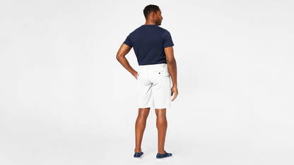 Back view of model wearing White Cap Perfect 10.5" Shorts.