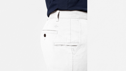 View of model wearing White Cap Perfect 10.5" Shorts.