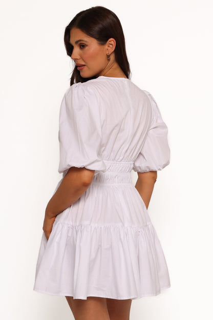Alessia Mini Dress - White