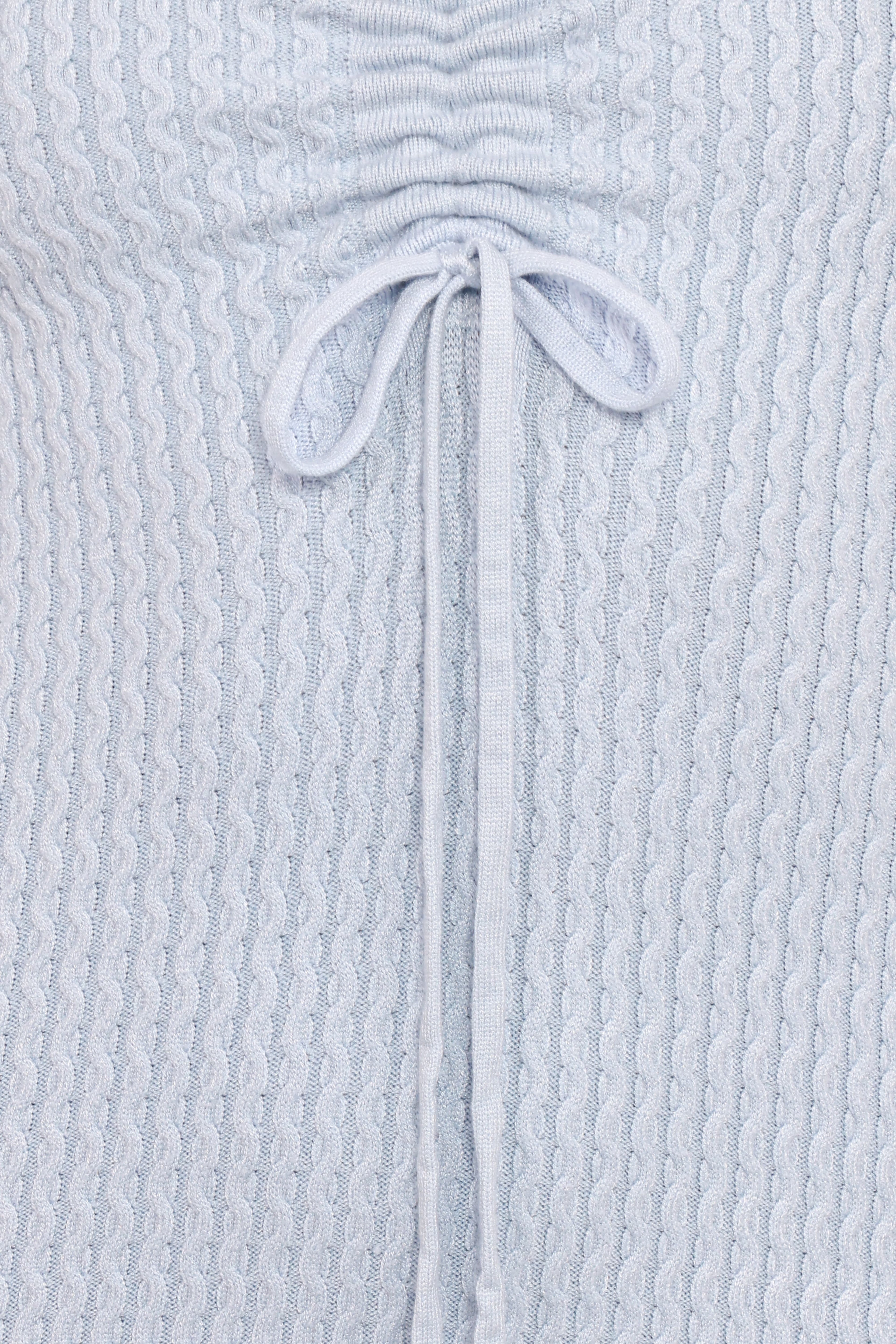 Irene Long Sleeve Midi Dress - Pale Blue